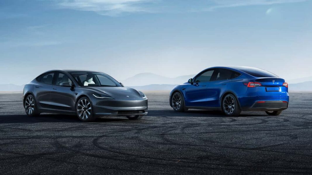 from-left-2024-tesla-model-3-aka-highland-and-tesla-model-y