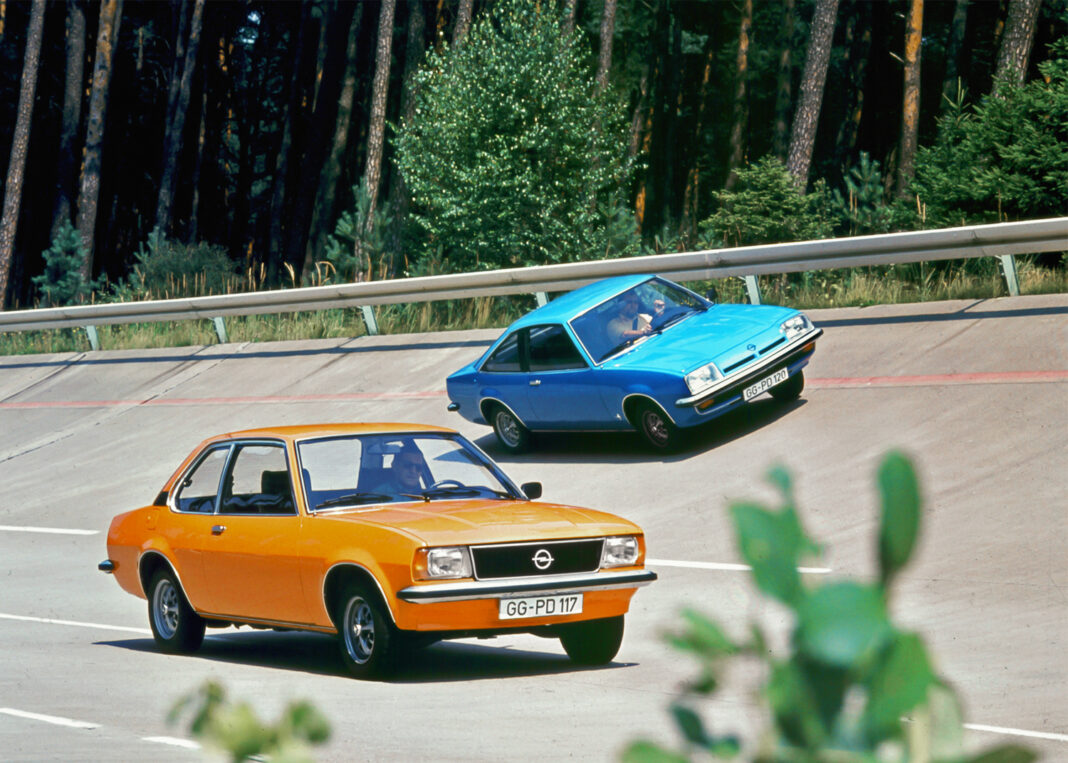Opel Manta und Ascona in Rodgau-Dudenhofen, 1975