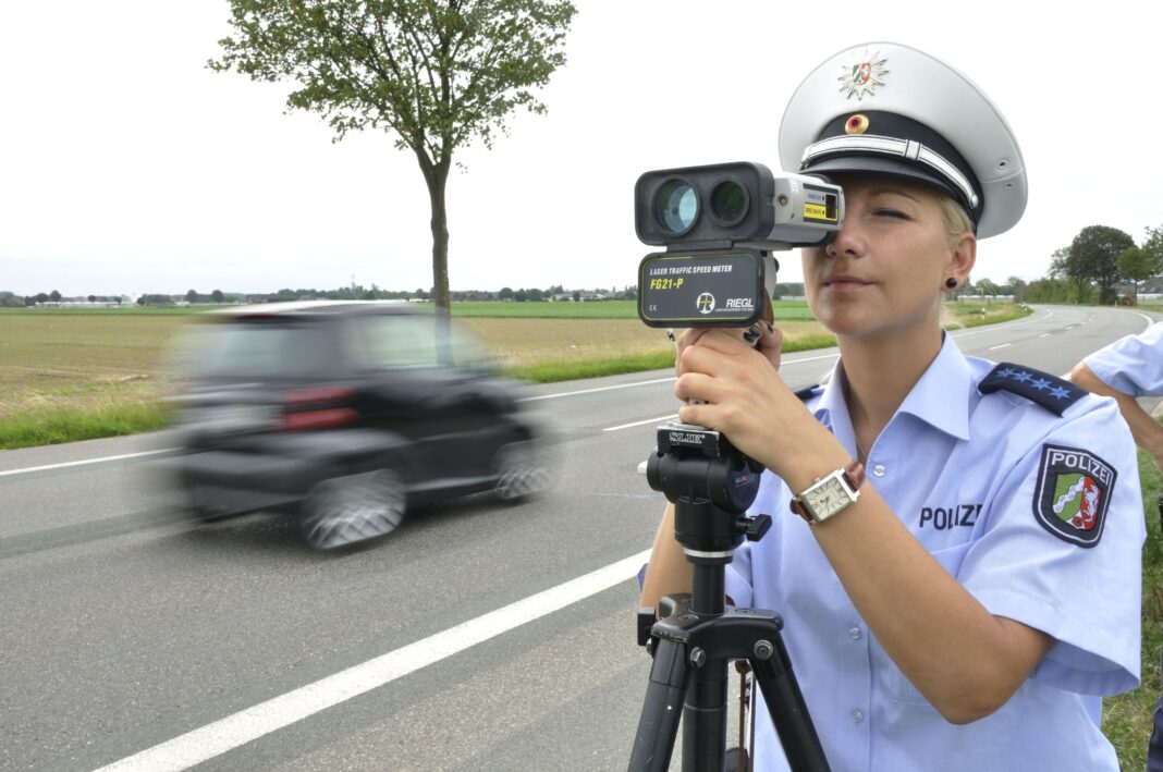 Reportage Polizei beim Lasern