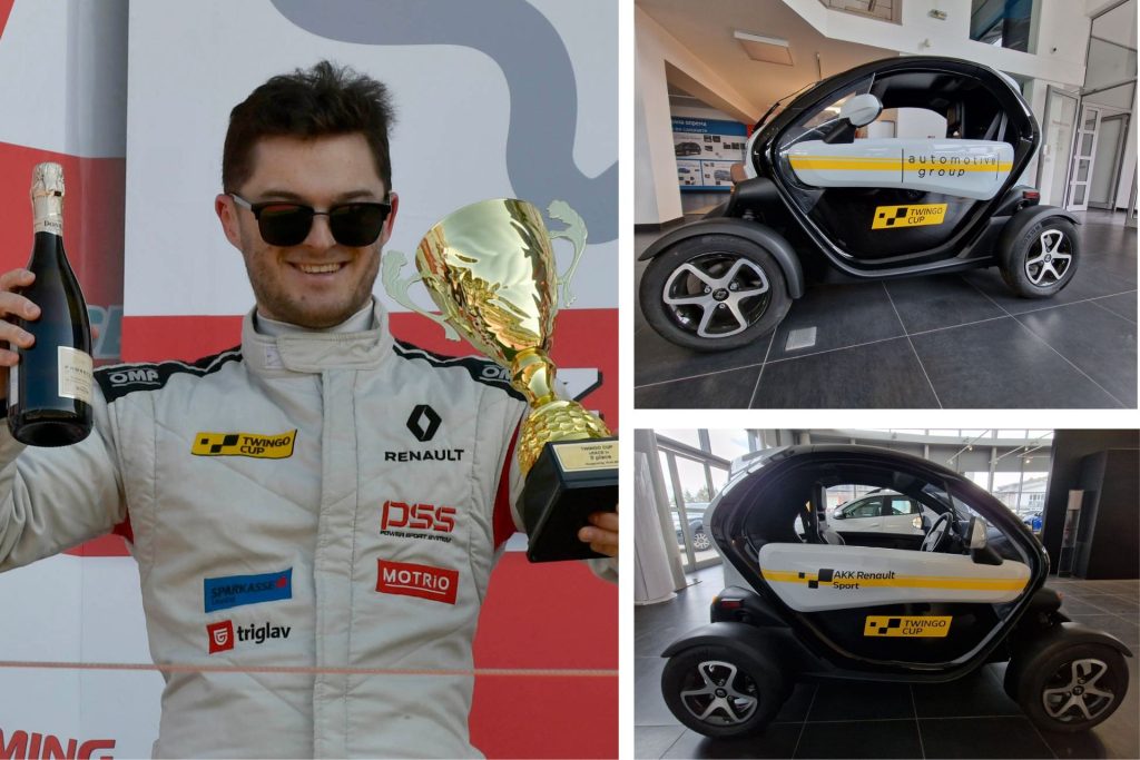 Малинковски севкупен победник во Twingo Cup – наградата е електричен Renault Twizzy