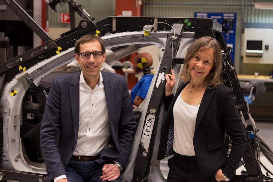 Safety experts Per Lenhoff and Magdalena Lindman